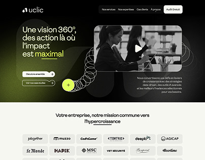 Uclic Website Homepage